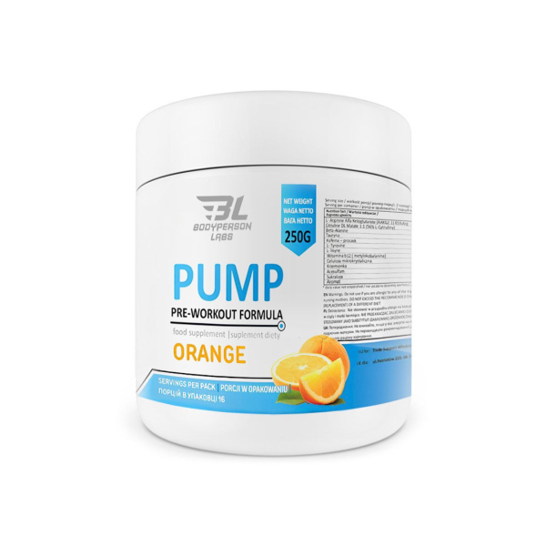 Передтренувальний комплекс Bodyperson Labs Pre-Workout Formula (апельсин) 250 г