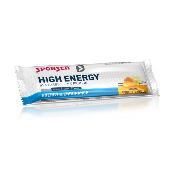 Енергетичний батончик Sponser High Energy Bar (абрикос + ваніль) 45 г