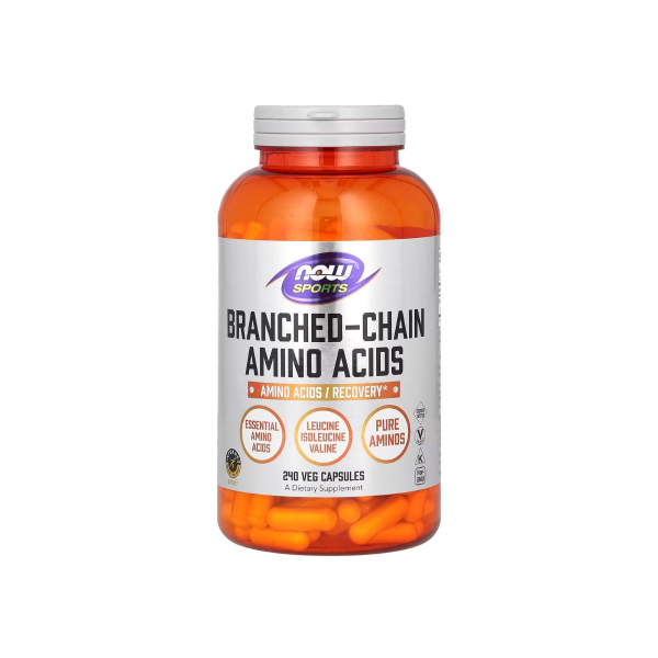 Амінокислоти з розгалуженими ланцюгами Now Foods Branch-Chain Amino, 240 капсул