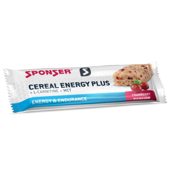Енергетичний батончик Sponser Cereal Energy Plus (журавлина) 40 г