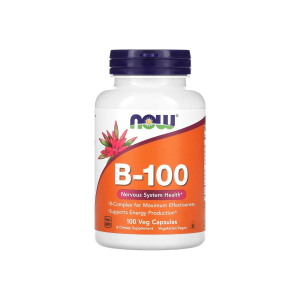 Вітаміни Now Foods B-100 VCAPS, 100 капсул