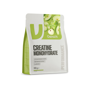 Креатин моногидрат OstroVit Creatine Monohydrate (зеленое яблоко) 300 г