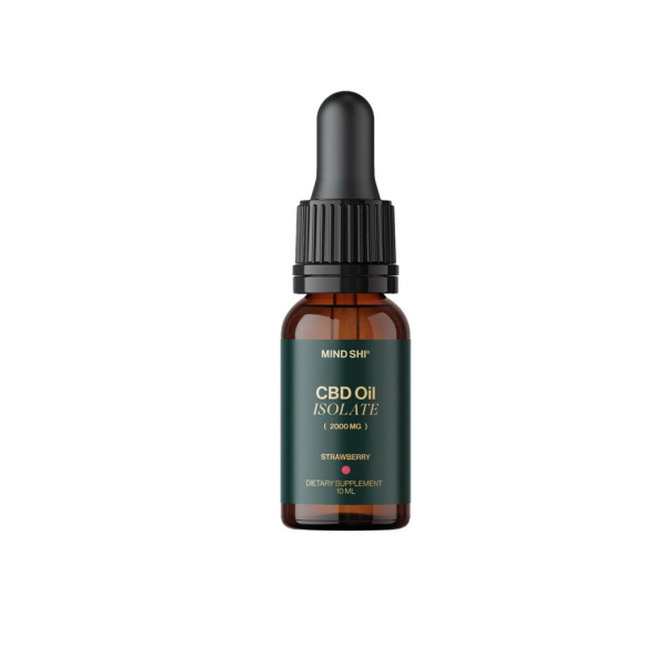 Ізолят канабідіолу Mind Shi CBD Oil Isolate (полуниця) 2000 мг, 10 мл 