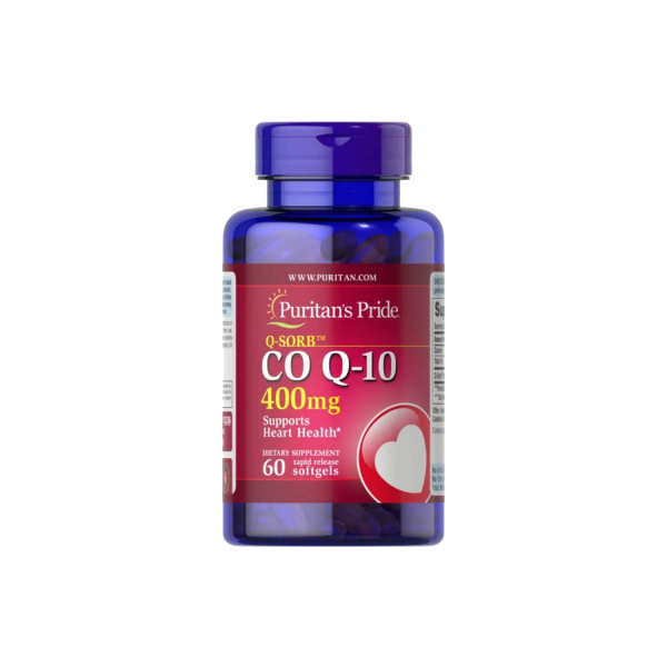 Коензим Puritan's Pride Q-Sorb CO Q-10, 400 мг, 60 софтгелів 