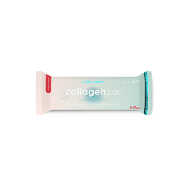 Протеїновий батончик з колагеном Nutriversum Collagen Bar (кокосовий мигдаль) 60 г