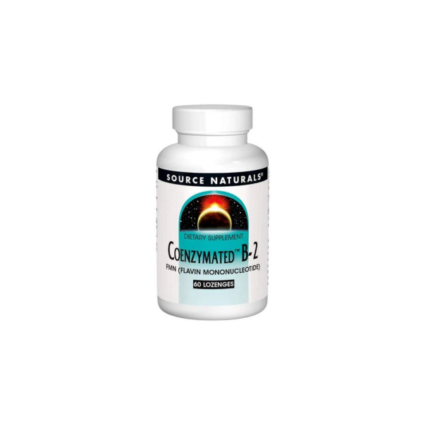 Вітамін Source Naturals Coenzymated™ B-2 (м'ята перцева) 25 мг, 60 пастилок