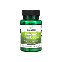 Екстракт гарцинії камбоджійської Swanson Garcinia Cambogia 5:1 Extract, 80 мг, 60 капсул