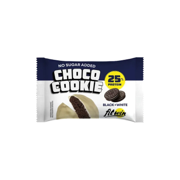 Протеиновое печенье FitWin Choco Cookie (черное и белое) 40 г