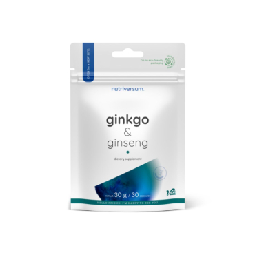 Гінкго білоба та женшень Nutriversum Ginkgo+Ginseng (гінкго + женьшень) 30 капсул