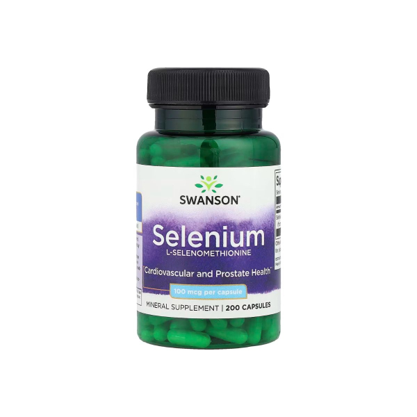 Селен Swanson Selenium L-Selenomethionine 100 мкг, 200 капсул