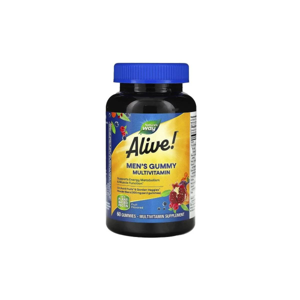 Мультивітаміни для чоловіків Nature's Way Alive! Men's, 60 жувальних пастилок