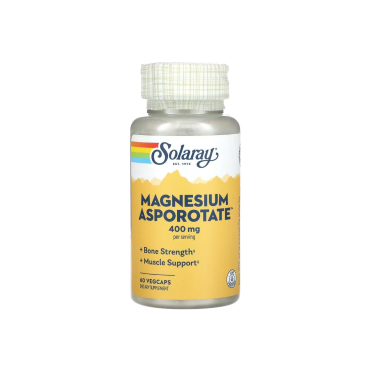 Магния аспоротат Solaray Magnesium Asporotate, 400 мг, 60 капсул