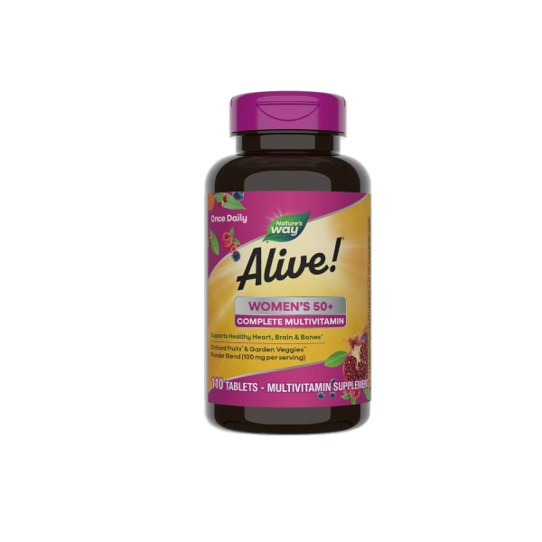 Мультивітаміни для жінок 50+ Nature's Way Alive! Women's 50+ Complete Multivitamin, 110 таблеток