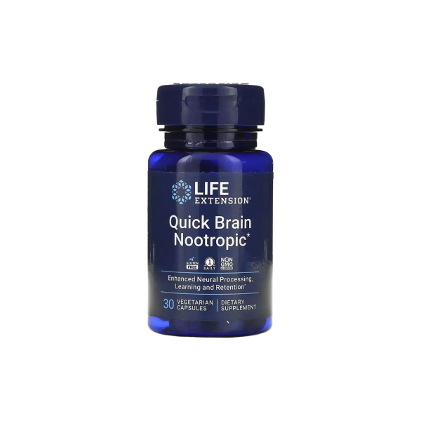 Ноотроп Life Extension Quick Brain Nootropic, 30 капсул