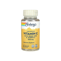 Вітамін Solaray Vitamin C with Rose Hips & Acerola Timed Release, 500 мг, 100 капсул