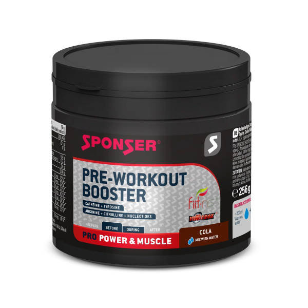 Передтренувальний бустер Sponser Pre-Workout Booster (кола) 256 г