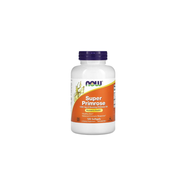 Олія примули вечірньої Now Foods Super Primrose, 1300 мг, 120 софтгелів