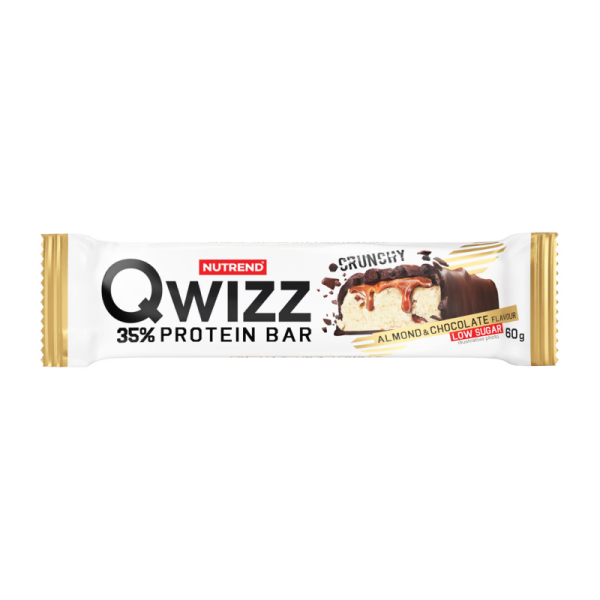 Протеїновий батончик Nutrend Qwizz Protein Bar (мигдаль з шоколадом) 60 г