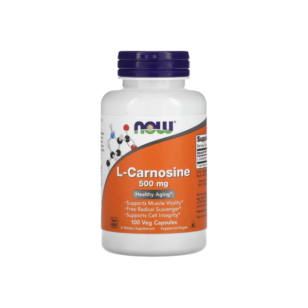 Амінокислота Now Foods L-Carnosine, 500 мг, 100 капсул