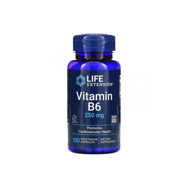 Вітамін Life Extension Vitamin B6 250 мг, 100 капсул