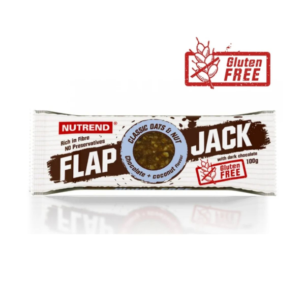 Углеводный батончик Nutrend Flapjack (шоколад + кокос) 100 г