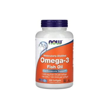 Омега-3 Now Foods Omega-3, 1000 мг, 200 софтгелей