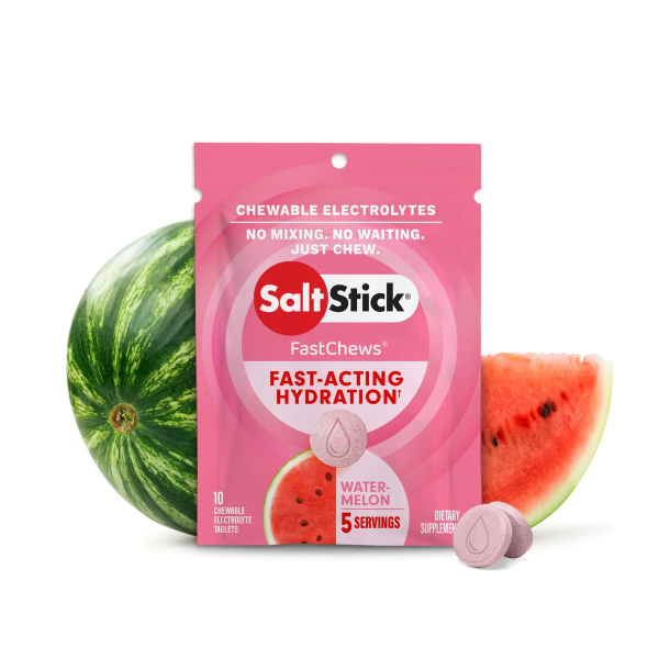 Жувальні сольові таблетки SaltStick Fastchews (кавун) 10 таблеток