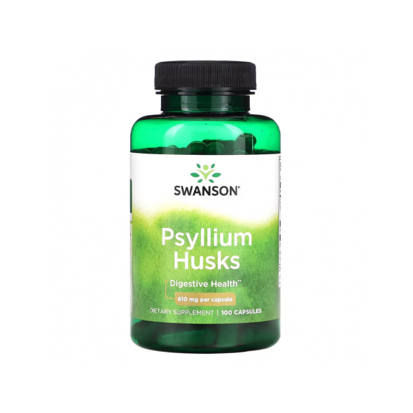 Псилиум Swanson Psyllium Husks, 610 мг, 100 капсул
