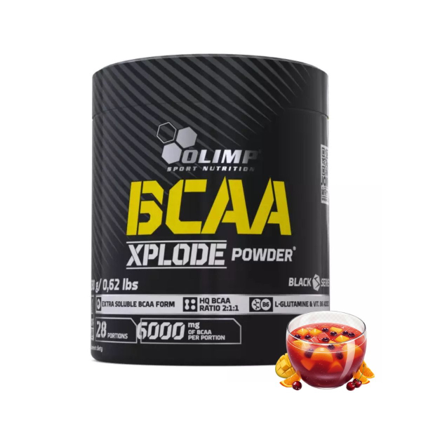 Амінокислоти Olimp BCAA Xplode (фруктовий пунш) 280 г