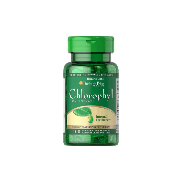 Хлорофіл Puritan's Pride Chlorophyll Concentrate, 50 мг, 100 софтгелів