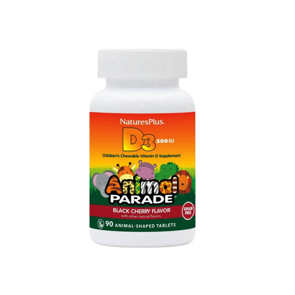 Вітамін D без цукру Nature's Plus AP SUGARFREE VIT D3, 90 жувальних таблеток