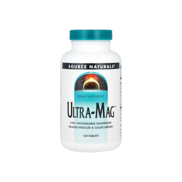 Комплекс із магнієм Source Naturals Ultra-Mag, 120 таблеток