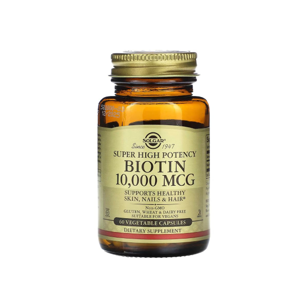 Біотин Solgar Biotin, 10000 мкг, 60 капсул