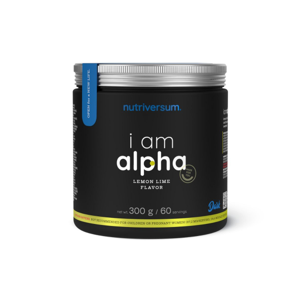 Енергетичний стимулятор Nutriversum I AM ALPHA (лимон-лайм) 300 г