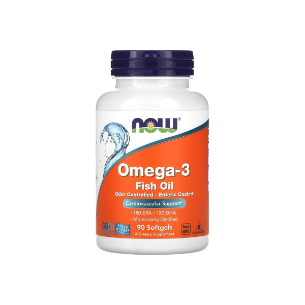 Омега-3 Now Foods Omega-3 Enteric, 90 софтгелів