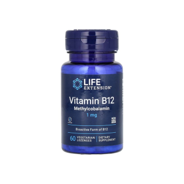 Вітамін Life Extension Vitamin B12 Methylcobalamin, 1 мг, 60 пастилок