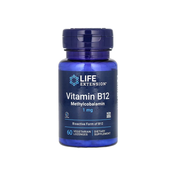 Витамин Life Extension Vitamin B12 Methylcobalamin, 1 мг, 60 пастилок