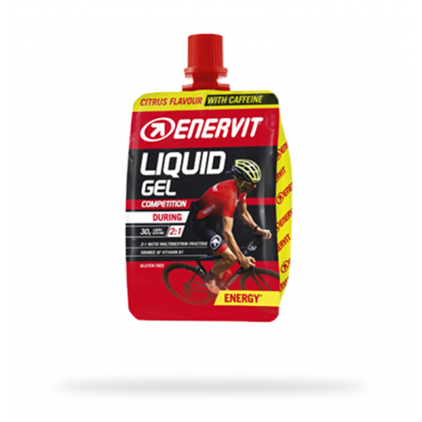 Гель углеводный Enervit Liquid Gel Competition (цитрус + кофеин) 60 мл