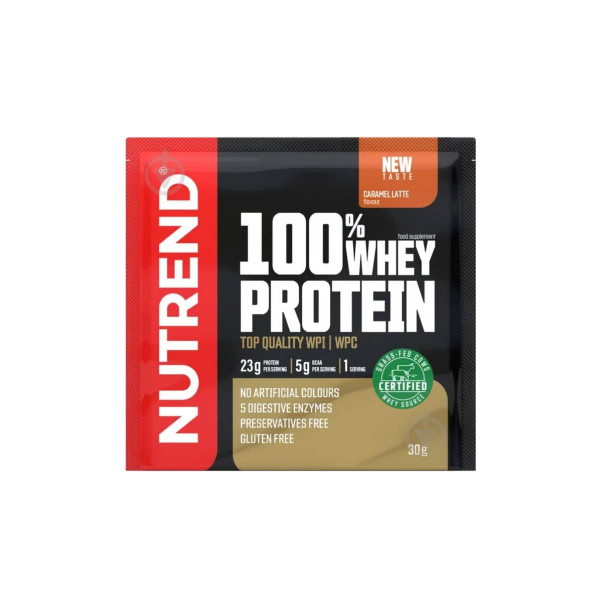 Протеин Nutrend 100% Whey Protein (карамельный латте) 30 г