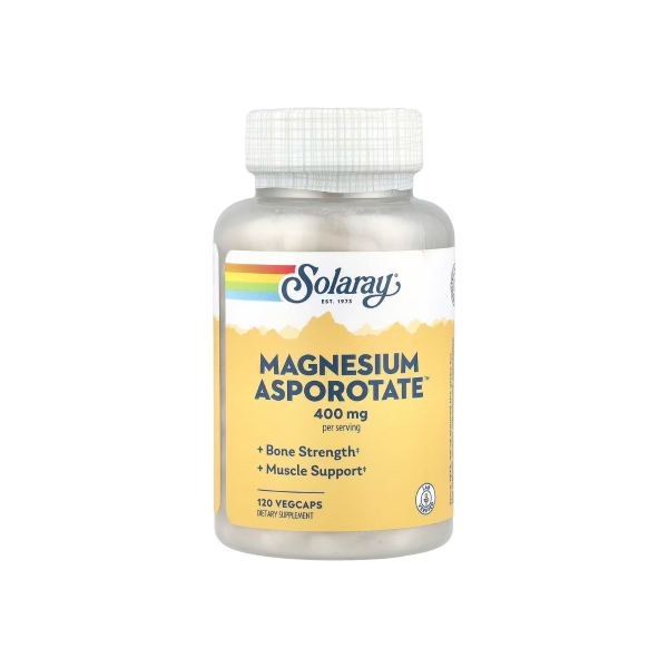 Магнію аспоротат Solaray Magnesium Asporotate, 400 мг, 120 капсул