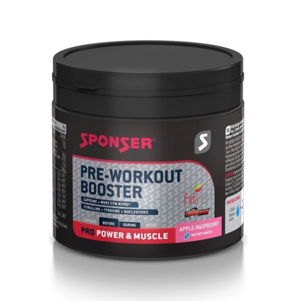 Предтренировочный бустер Sponser Pre-Workout Booster (яблочно-малиновый) 256 г