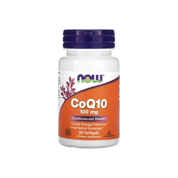 Коензим Now Foods CоQ10, 100 мг, 50 софтгелів