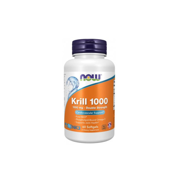 Олія криля Now Foods Krill Oil, 1000 мг, 60 софтгелів