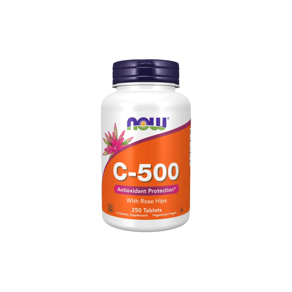 Вітамін Now Foods C-500 with Rose Hips, 250 таблеток