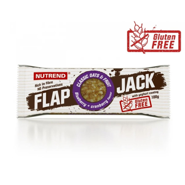 Углеводный батончик Nutrend Flapjack (черника + клюква) 100 г