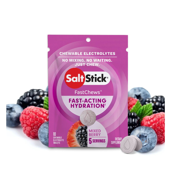 Жувальні сольові таблетки SaltStick Fastchews (ягоди) 10 таблеток