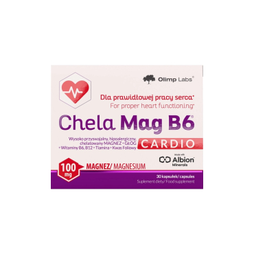 Магний и витамин В6 Olimp Chela-Mag B6 Cardio, 30 капсул