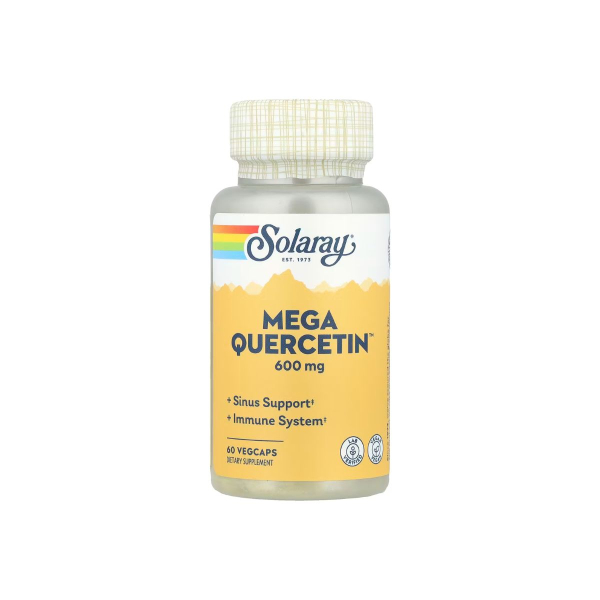 Мега кверцетин Solaray Mega Quercetin, 600 мг, 60 капсул
