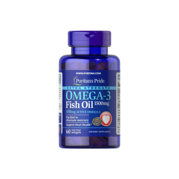 Омега-3 Puritan's Pride Omega-3 FO Extra Strength, 1500/450, 60 софтгелів 