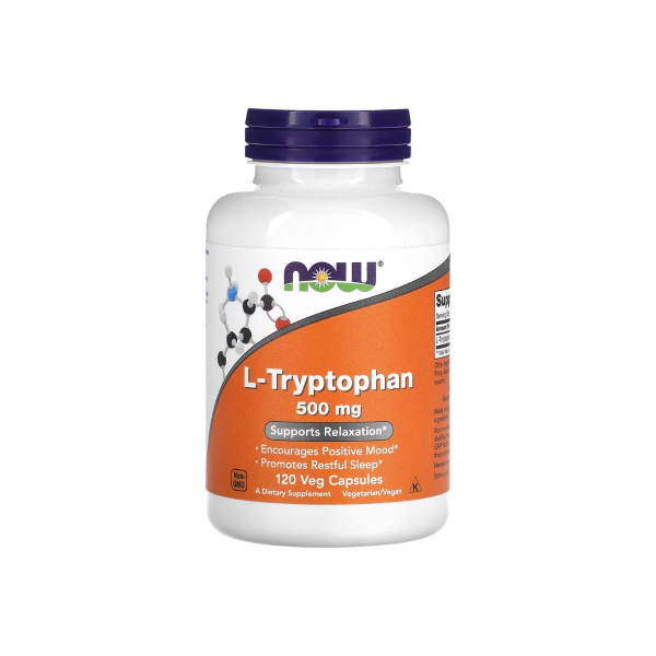 Амінокислота Now Foods L-TRYPTOPHAN, 500 мг , 120 капсул